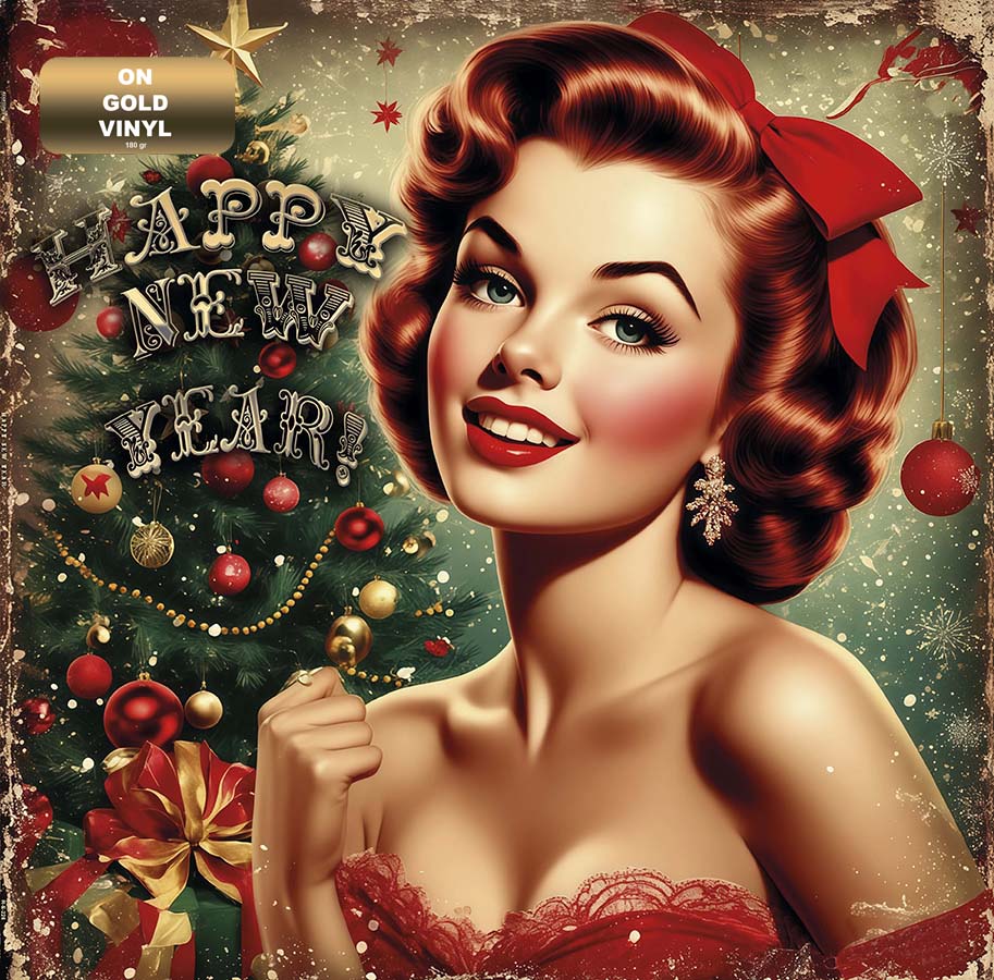 Various – Happy New Year  (Christmas, gold vinil)